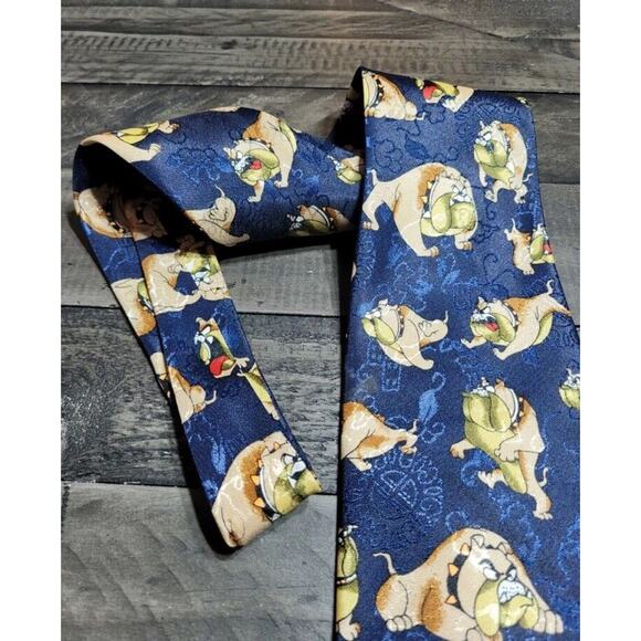Spike the Bulldog Neck Tie from Tom and Jerry Cartoon Blue - Picture 5 of 8
